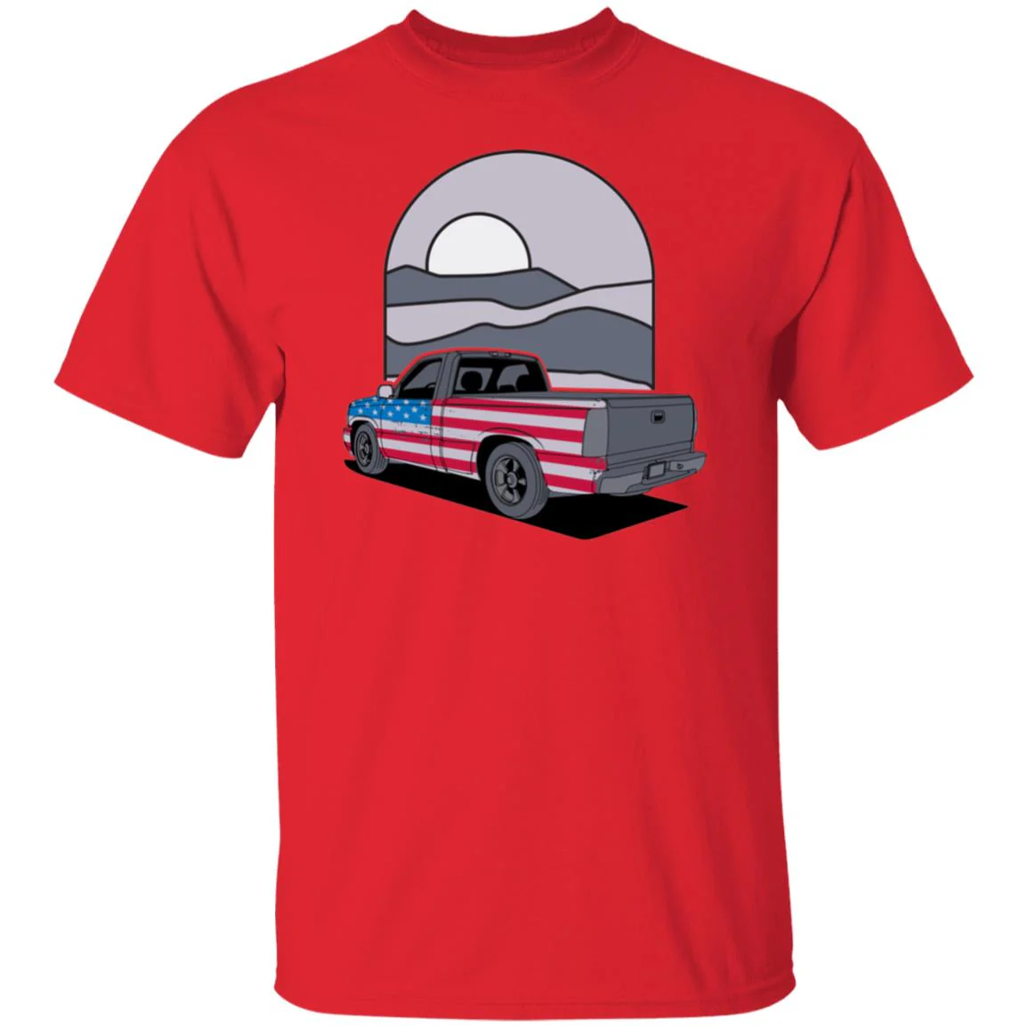 Chevy Silverado Shirt - Flag Style - Image 10