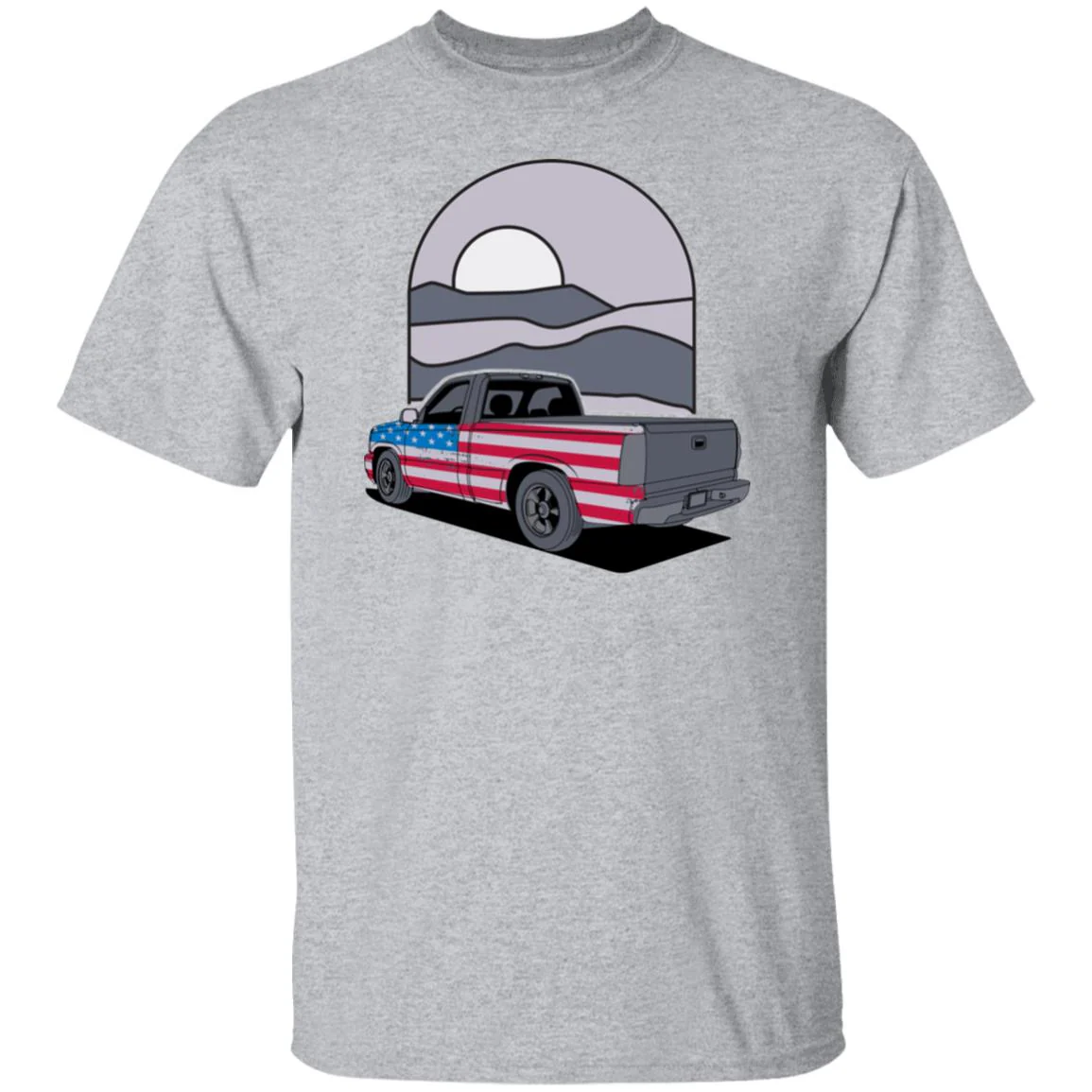 Chevy Silverado Shirt - Flag Style - Image 11