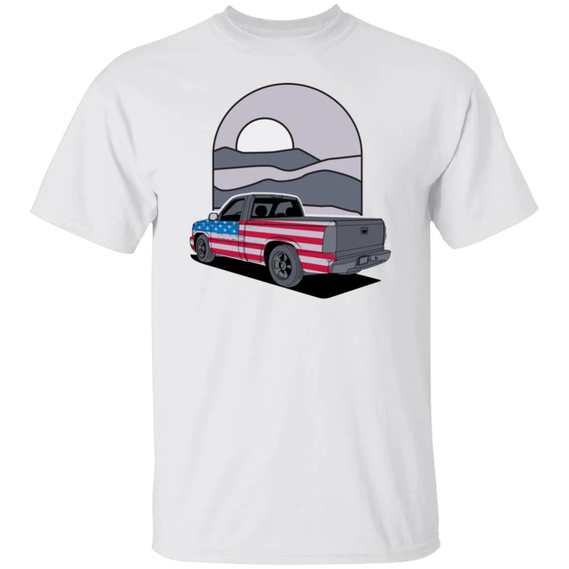 Chevy Silverado Shirt - Flag Style - Image 3