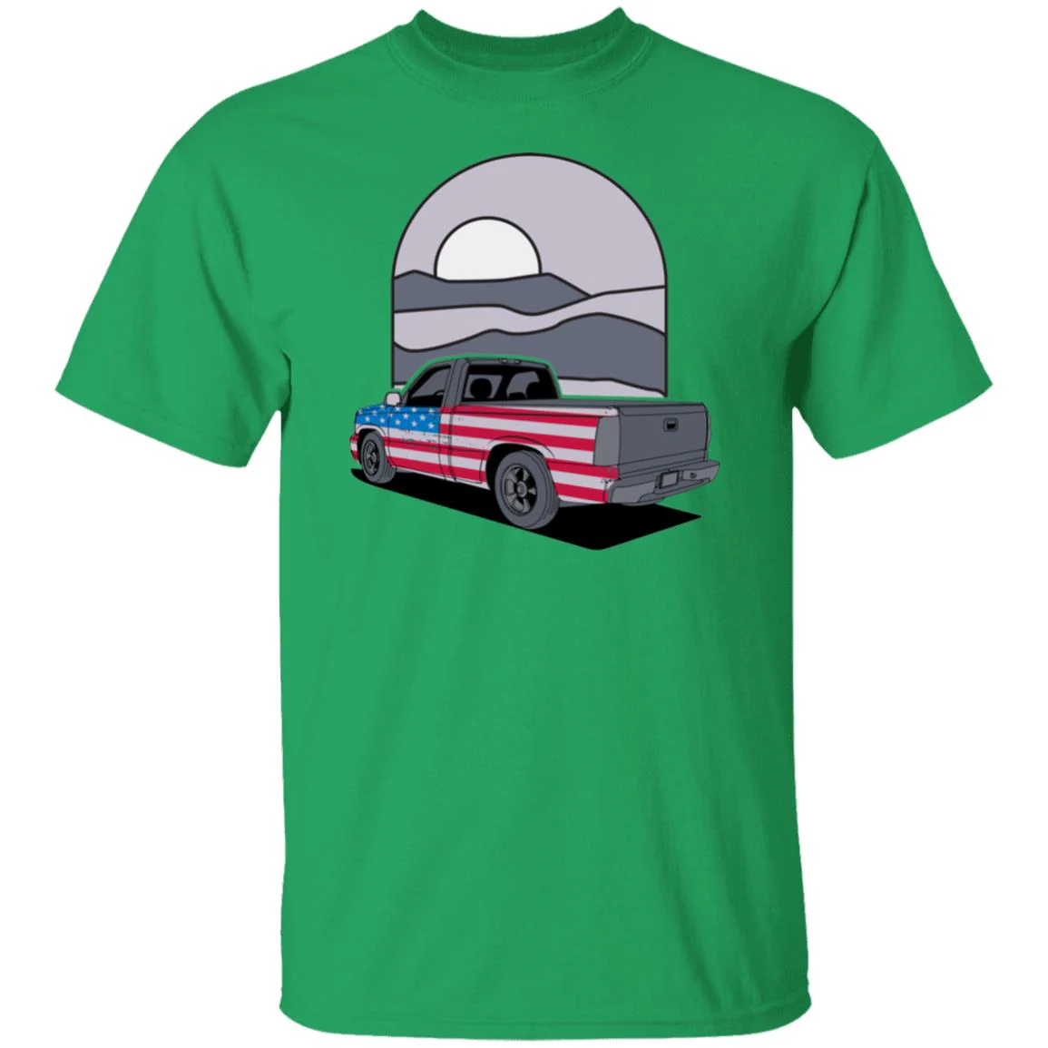 Chevy Silverado Shirt - Flag Style - Image 6